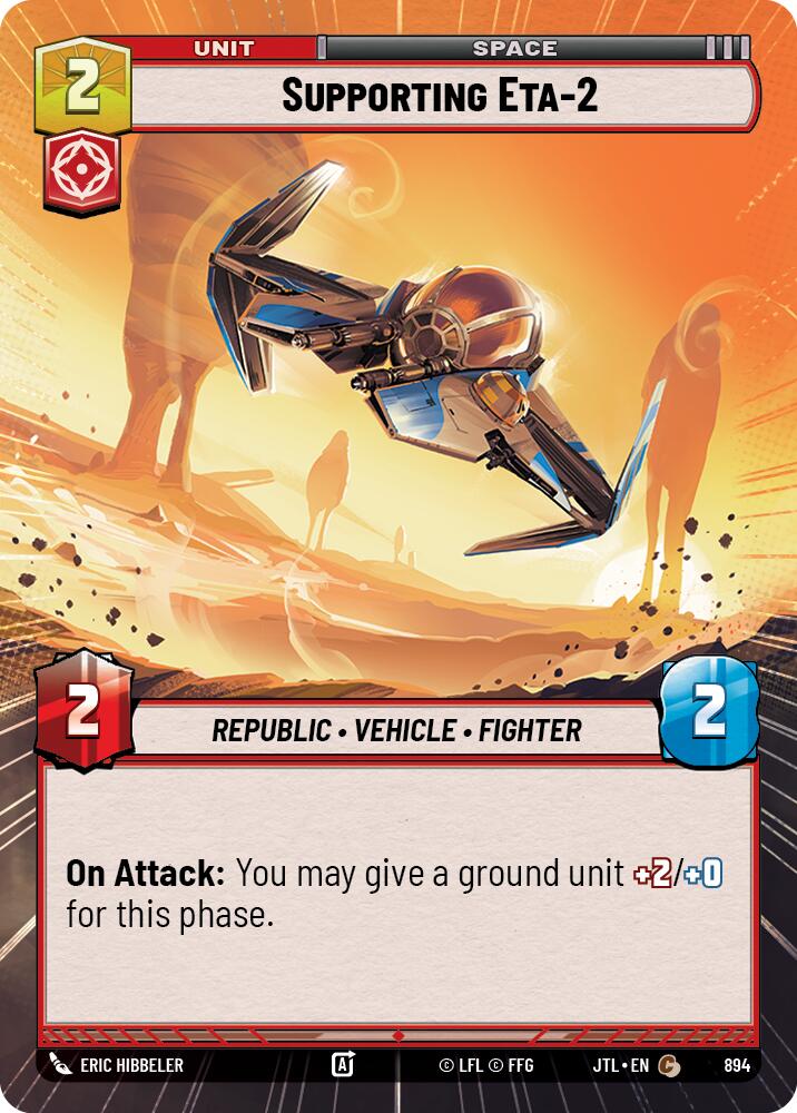 Supporting Eta-2 (894) (Hyperspace Foil) (894) [Jump to Lightspeed]