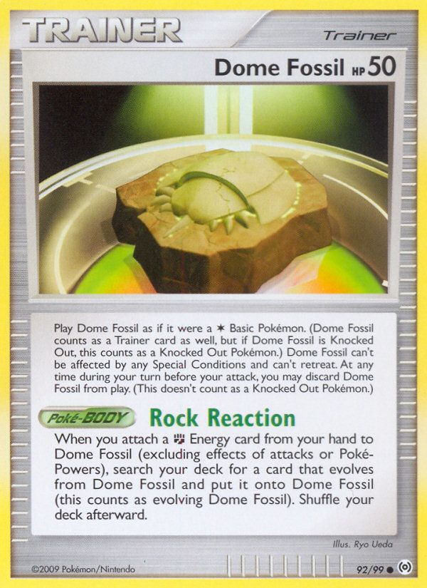 Dome Fossil (92/99) [Platinum: Arceus] 