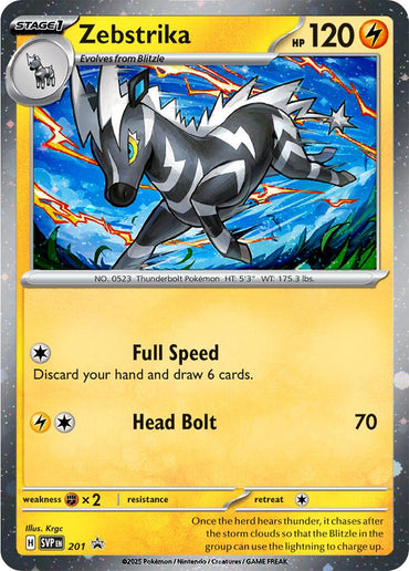 Zebstrika (201) (Cosmos Holo) [Scarlet & Violet: Black Star Promos]