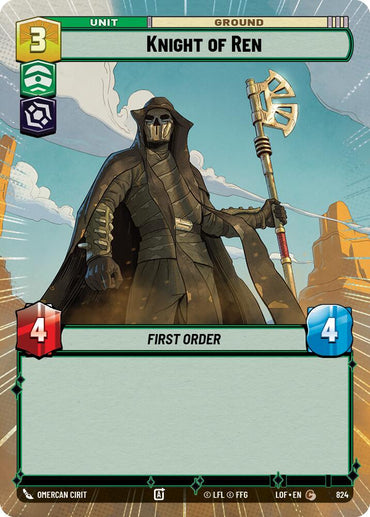 Knight of Ren (824) (Hyperspace Foil) (824) [Legends of the Force]