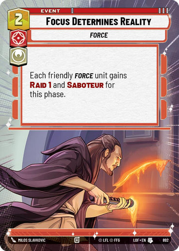 Focus Determines Reality (892) (Hyperspace Foil) (892) [Legends of the Force]