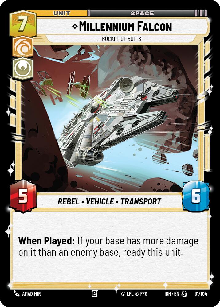 Millennium Falcon (31/104) - Bucket of Bolts (31/104) [Intro Battle: Hoth]