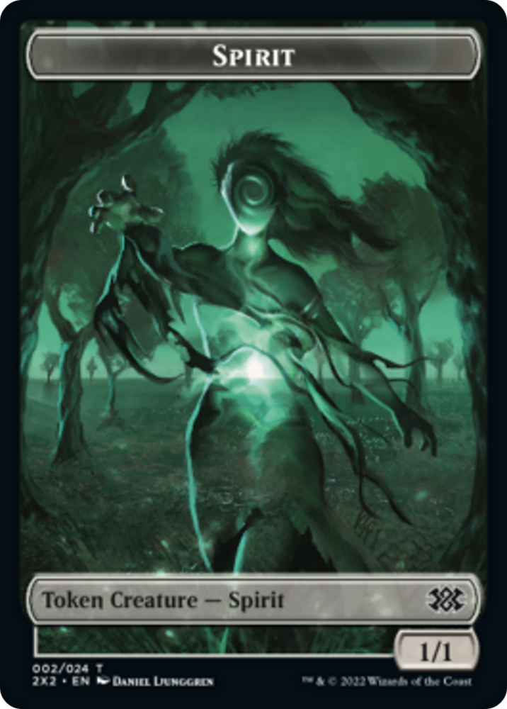 Cat Dragon // Spirit (002) Double-Sided Token [Double Masters 2022 Tokens] 