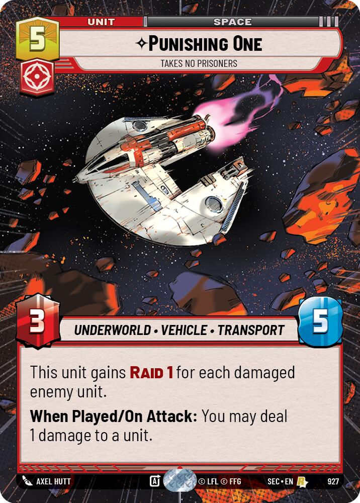 Punishing One - Takes No Prisoners (Hyperspace Foil) (927) (927) [Secrets of Power]