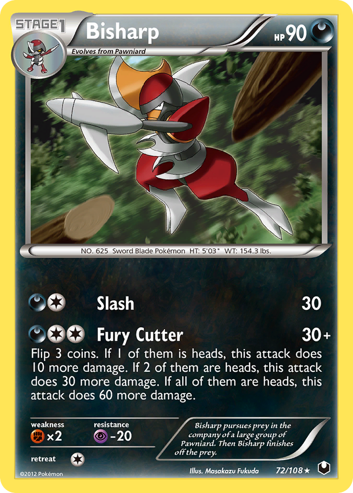 Bisharp (72/108) [Black &amp; White: Dark Explorers] 