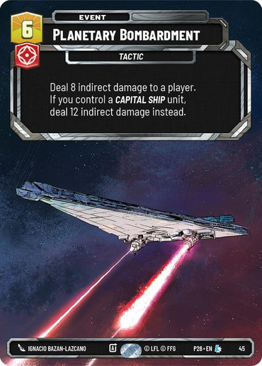 Planetary Bombardment (45) (45) [Sector and Regional Promos: Season 1]