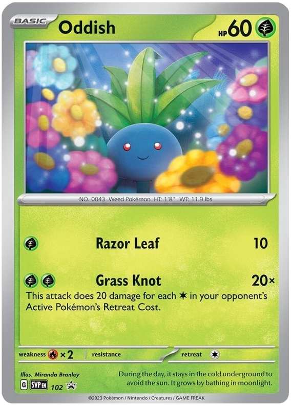 Oddish (102) [Scarlet &amp; Violet: Black Star Promos] 