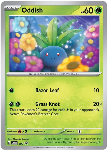 Oddish (102) [Scarlet &amp; Violet: Black Star Promos] 