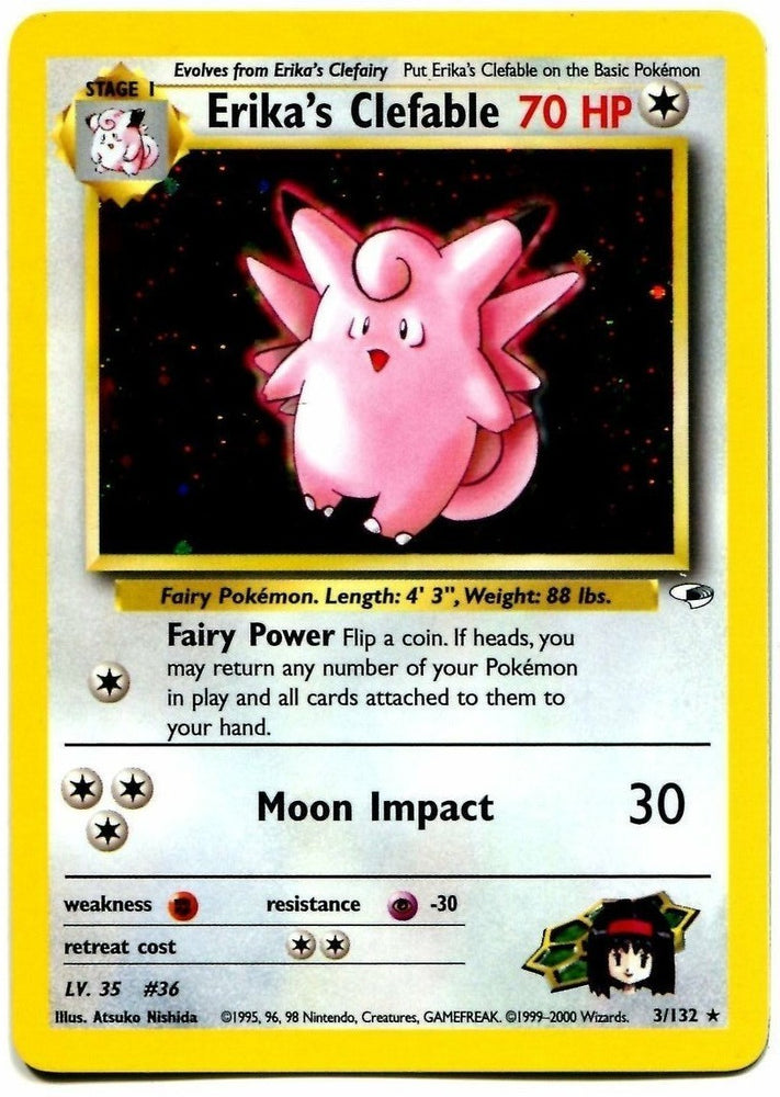 Erika's Clefable (3/132) [Gym Heroes Unlimited] 