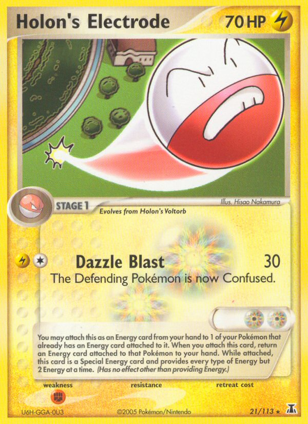 Holon's Electrode (21/113) [EX: Delta Species] 