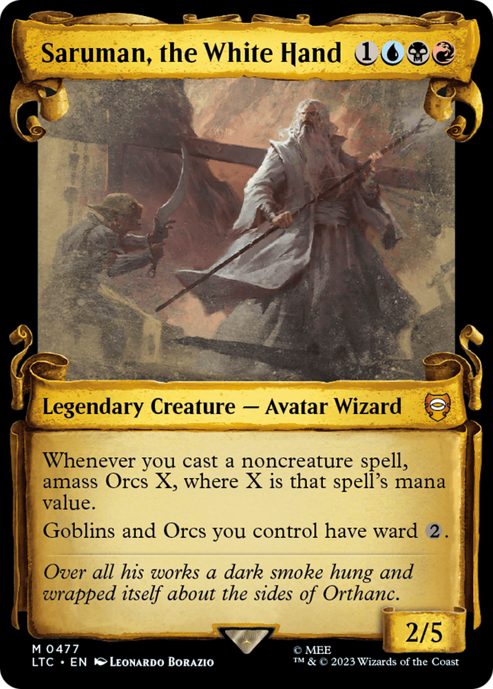 Saruman, the White Hand [The Lord of the Rings: Tales of Middle-Earth Commander Showcase Scrolls] 