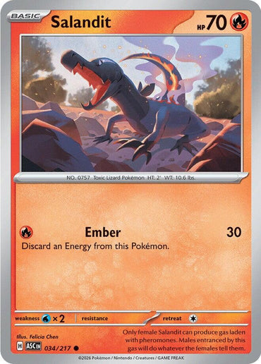 Salandit (034/217) [Mega Evolution: Ascended Heroes]
