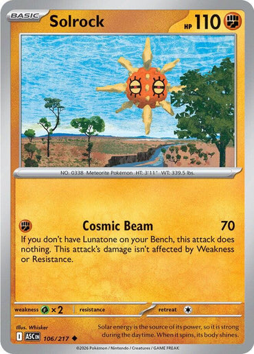 Solrock (106/217) [Mega Evolution: Ascended Heroes]