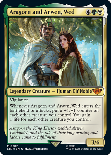 Aragorn and Arwen, Wed [The Lord of the Rings: Tales of Middle-Earth] 