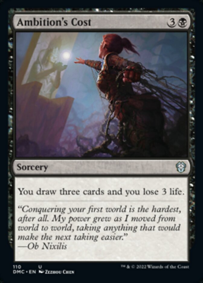 Ambition's Cost [Dominaria United Commander] 