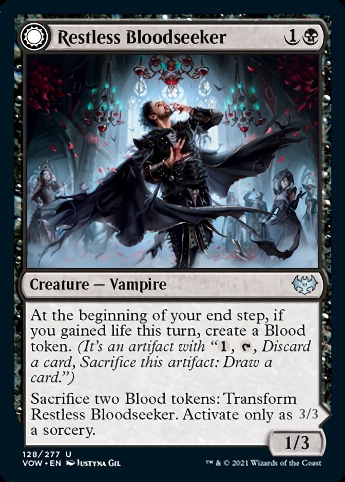 Restless Bloodseeker // Bloodsoaked Reveler [Innistrad: Crimson Vow] 