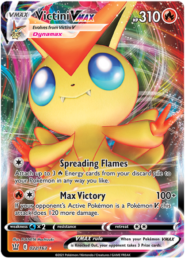 Victini VMAX (022/163) [Sword &amp; Shield: Battle Styles] 