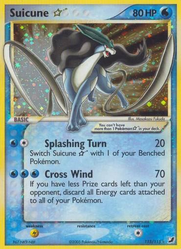Suicune Star (115/115) [EX: Unseen Forces] 