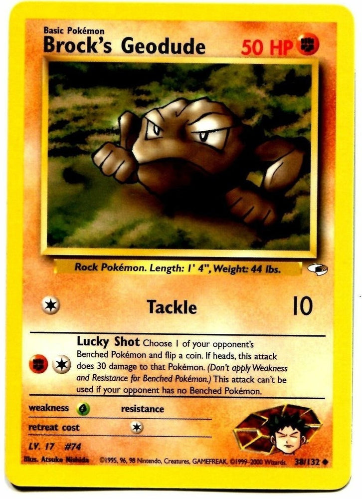 Brock's Geodude (38/132) [Gym Heroes Unlimited] 