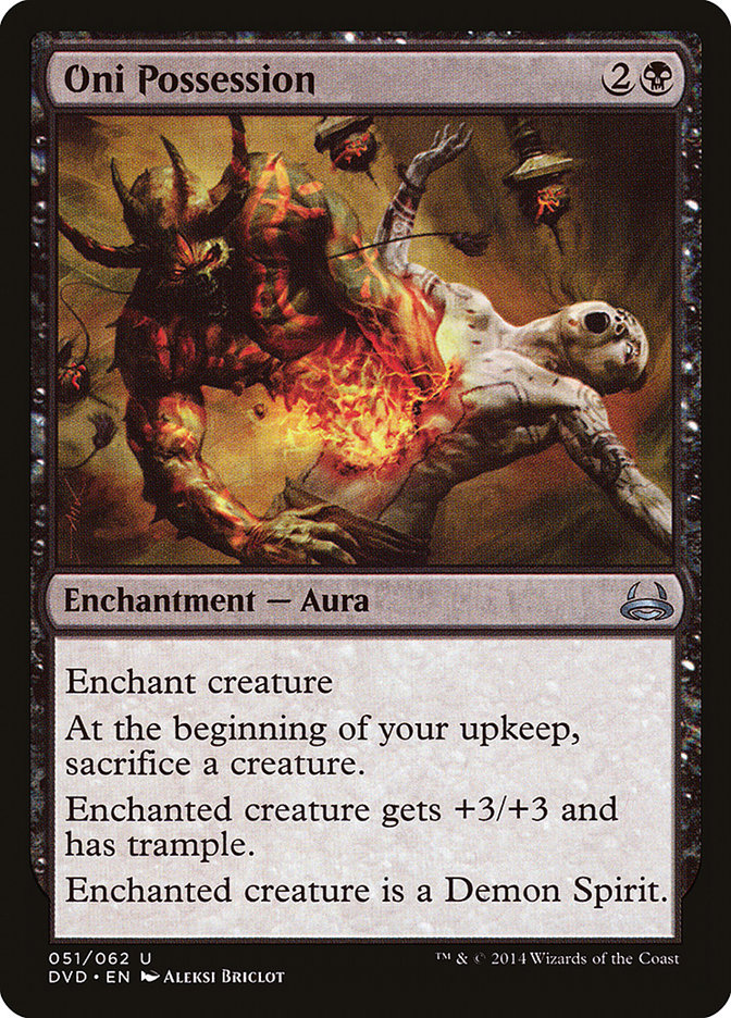 Oni Possession (Divine vs. Demonic) [Duel Decks Anthology] 