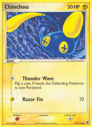 Chinchou (52/115) [EX: Unseen Forces] 