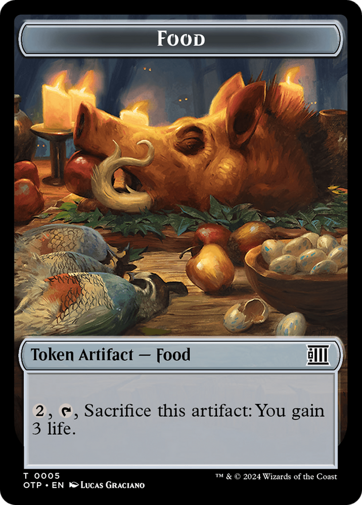 Treasure // Food (0005) Double-Sided Token [Outlaws of Thunder Junction Tokens] 