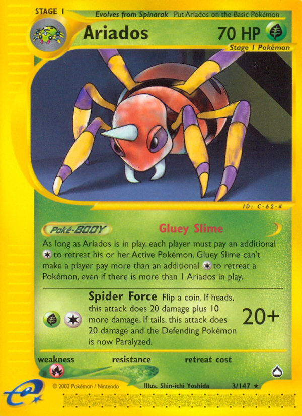 Ariados (3/147) [Aquapolis] 