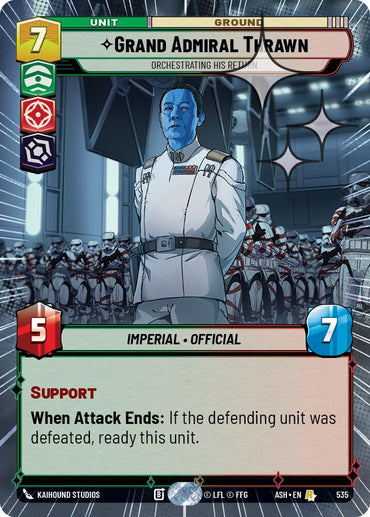 Grand Admiral Thrawn - Orchestrating His Return (535) (Hyperspace Foil) (535) [Ashes of the Empire]