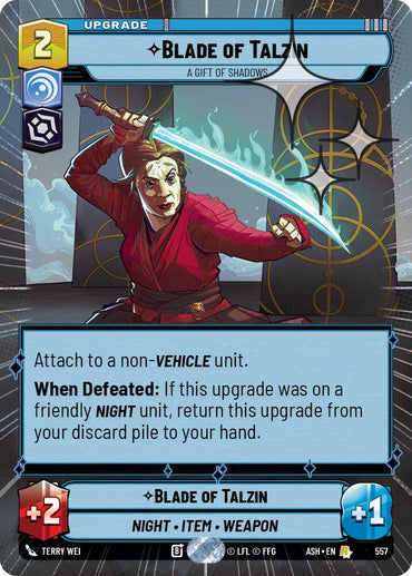 Blade of Talzin - A Gift of Shadows (557) (Hyperspace Foil) (557) [Ashes of the Empire]
