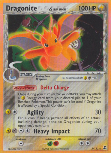Dragonite (3/113) (Delta Species) [EX: Delta Species] 