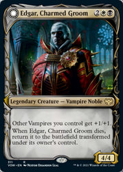 Edgar, Charmed Groom // Edgar Markov's Coffin (Showcase Fang Frame) [Innistrad: Crimson Vow] 