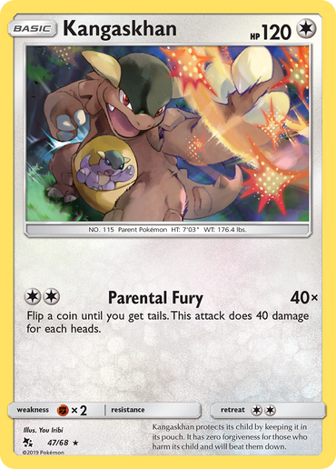 Kangaskhan (47/68) [Sun &amp; Moon: Hidden Fates] 