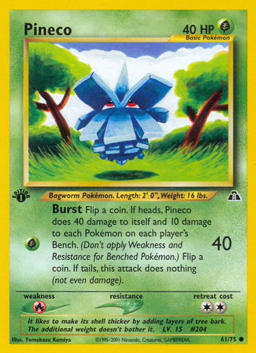 Pineco (61/75) [Neo Discovery 1st Edition] 