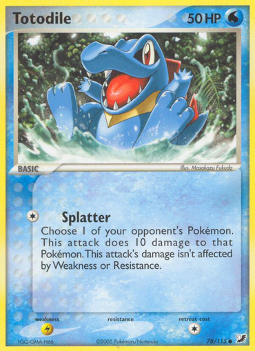 Totodile (78/115) [EX: Unseen Forces] 