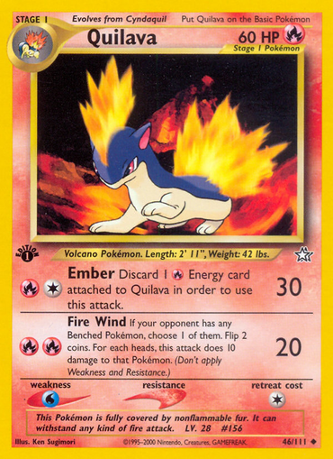 Quilava (46/111) [Neo Genesis 1st Edition] 