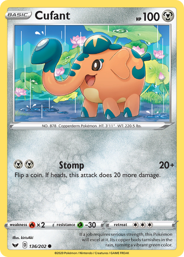 Cufant (136/202) [Sword &amp; Shield: Base Set] 