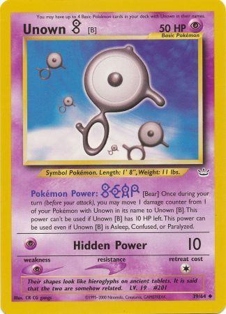 Unown [B] (39/64) [Neo Revelation Unlimited] 