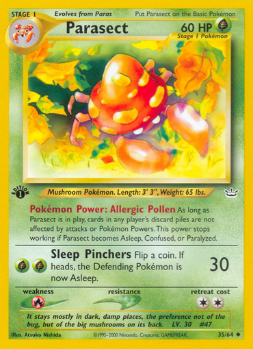 Parasect (35/64) [Neo Revelation 1st Edition] 