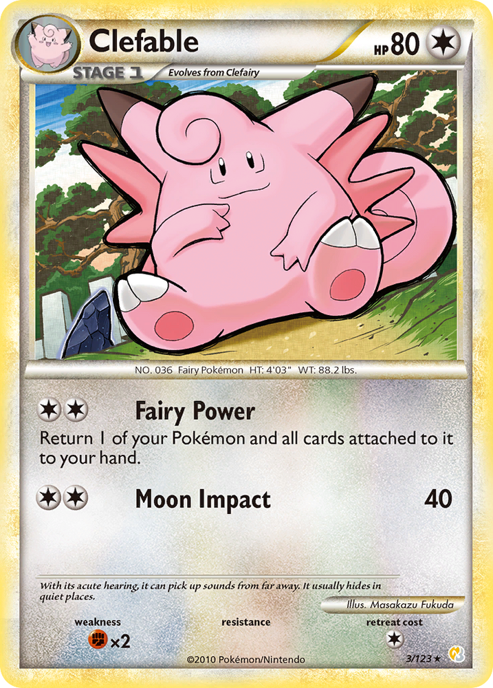 Clefable (3/123) [HeartGold &amp; SoulSilver: Base Set] 
