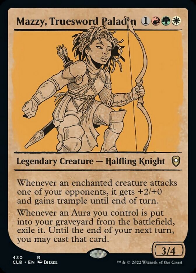 Mazzy, Truesword Paladin (Showcase) [Commander Legends: Battle for Baldur's Gate] 