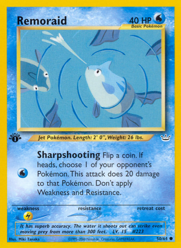 Remoraid (50/64) [Neo Revelation 1st Edition] 
