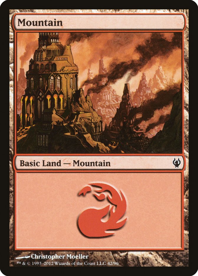 Mountain (42) [Duel Decks: Izzet vs. Golgari] 