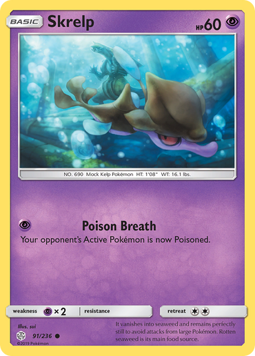 Skrelp (91/236) [Sun &amp; Moon: Cosmic Eclipse] 