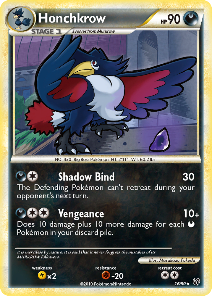Honchkrow (16/90) [HeartGold &amp; SoulSilver: Undaunted] 