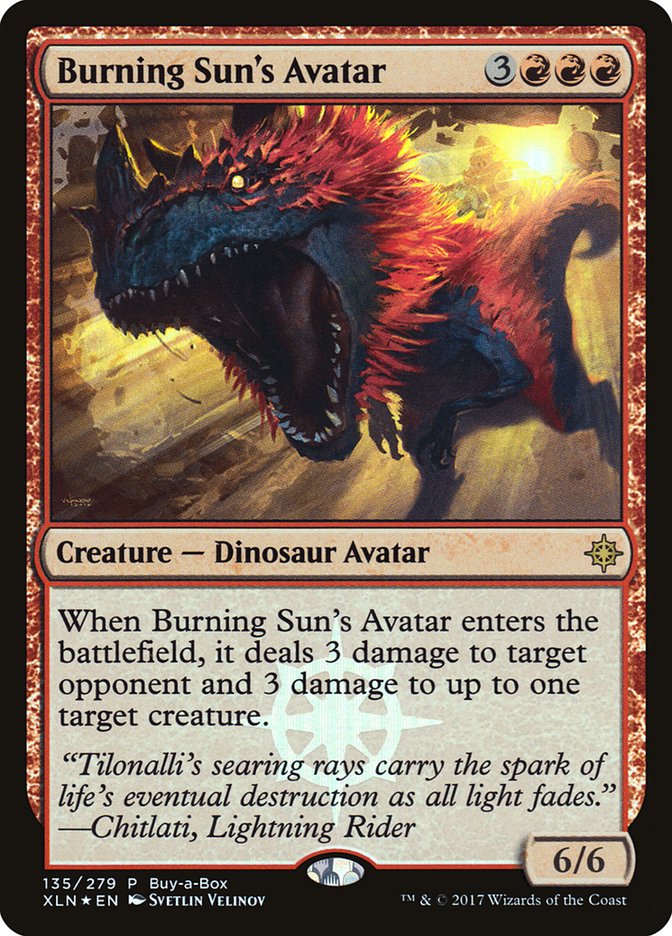 Burning Sun's Avatar (Buy-A-Box) [Ixalan Promos] 