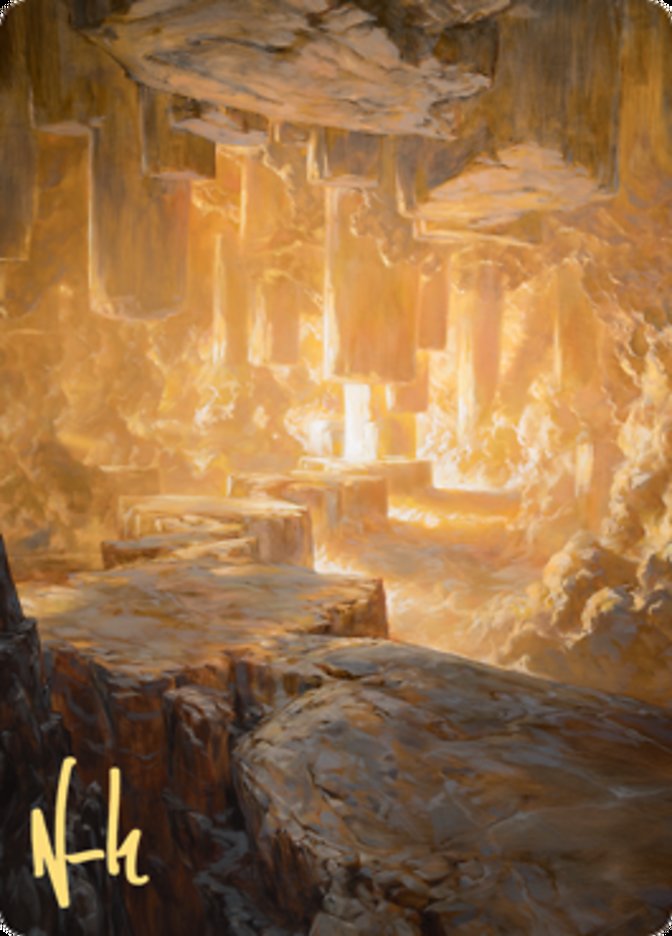 Pillarverge Pathway Art Card (Gold-Stamped Signature) [Zendikar Rising Art Series] 