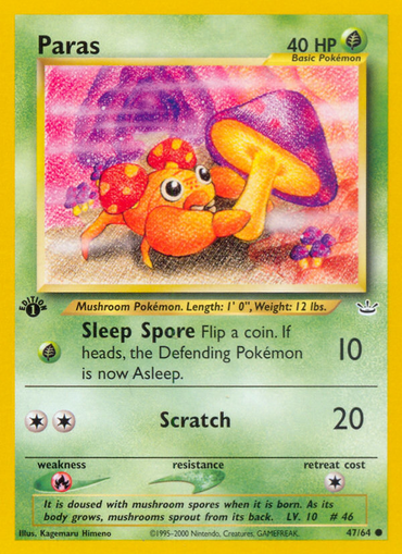 Paras (47/64) [Neo Revelation 1st Edition] 