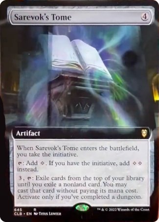 Sarevok's Tome (Extended Art) [Commander Legends: Battle for Baldur's Gate] 