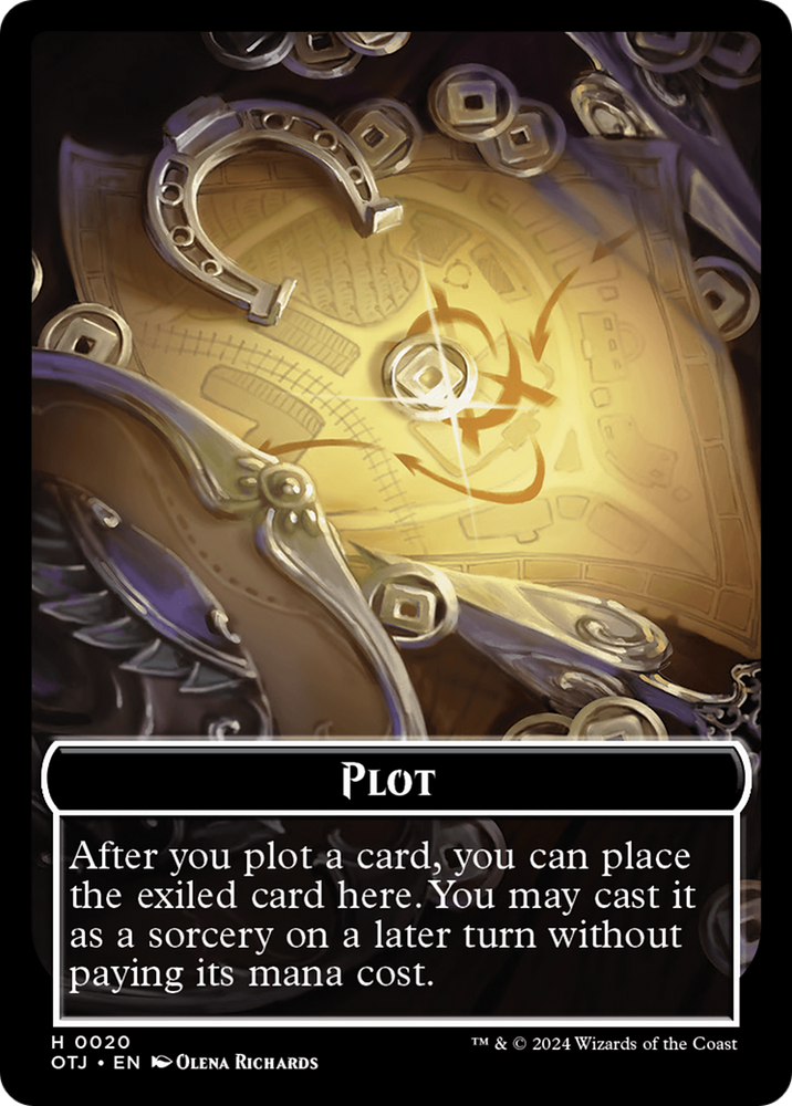 Beautiful // Plot Double-Sided Token [Outlaws of Thunder Junction Tokens] 