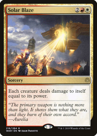 Solar Blaze (Promo Pack) [War of the Spark Promos] 